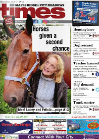 Horses Given A Second Chance, The Province newspaper